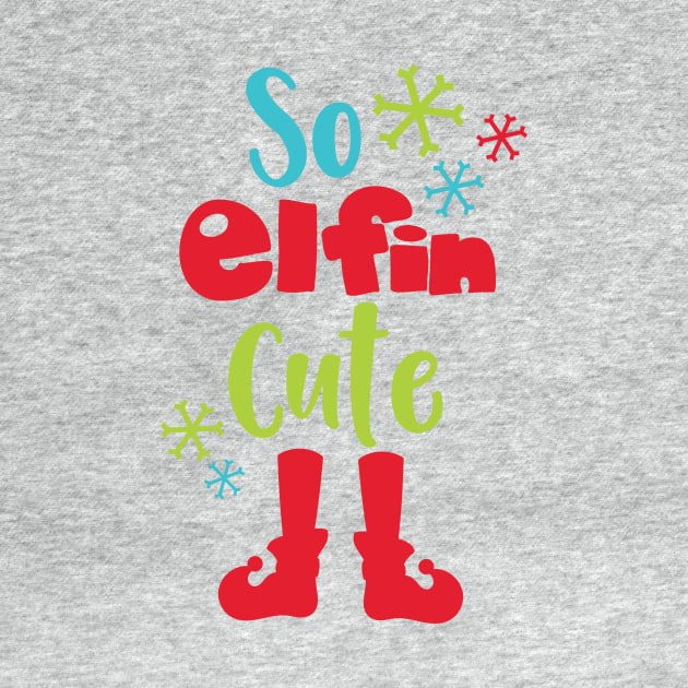 So Elfin Cute, Elf Shoes, Snowflakes, Christmas by Jelena Dunčević